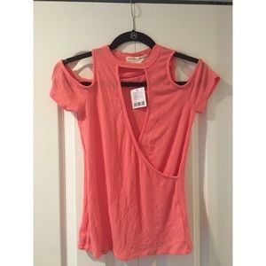 Pink Cutout Shirt